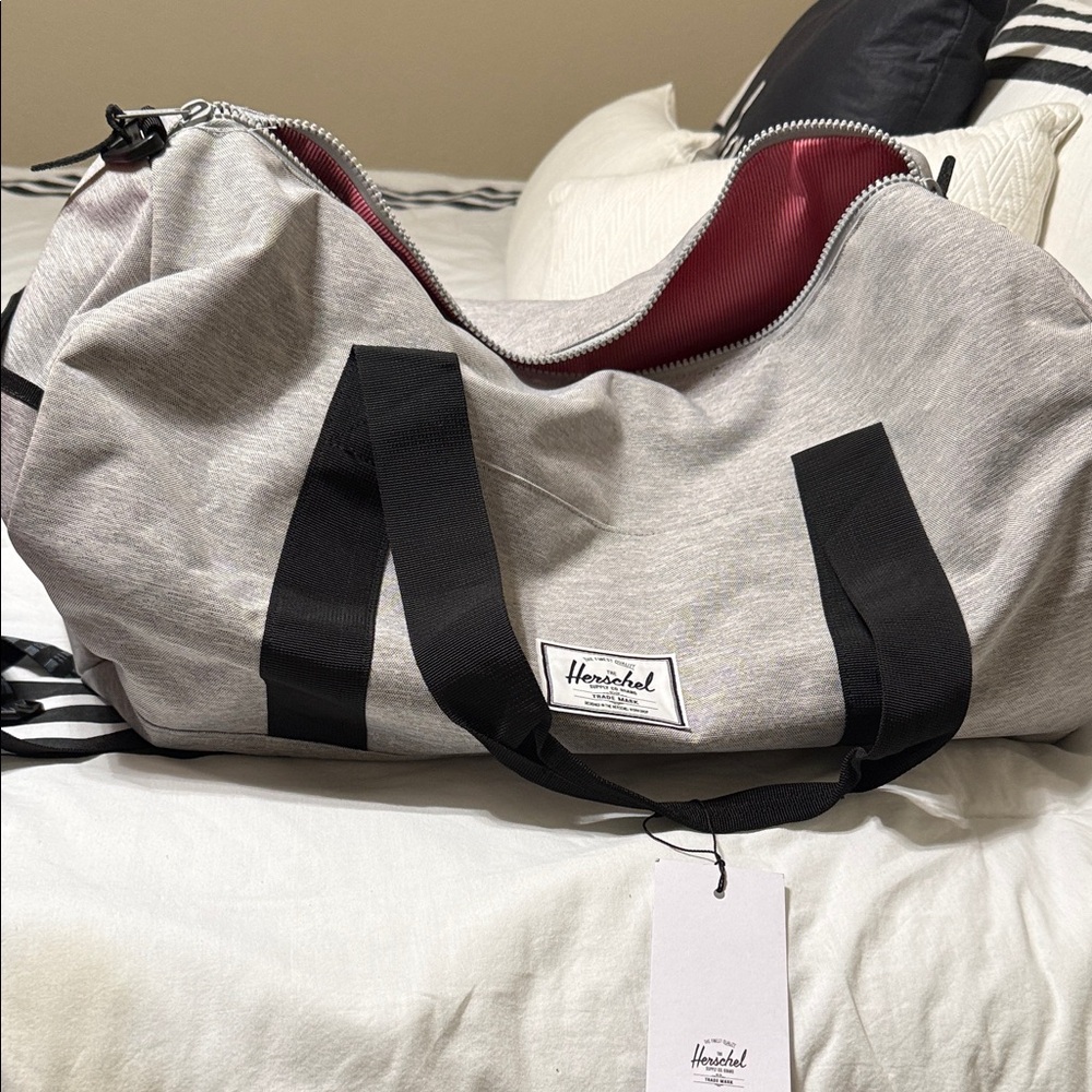 Herschel Supply Company Light Gray Duffel Bag